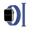 Blue slim braided Apple Watch Band Compatible with series Series 9, 8, 7, 6, SE, 5, 4, 3, 2, and 1 and Ultra
