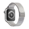 Silver adjustable magnetic apple watch band Compatible with series Series 9, 8, 7, 6, SE, 5, 4, 3, 2, and 1 and Ultra
