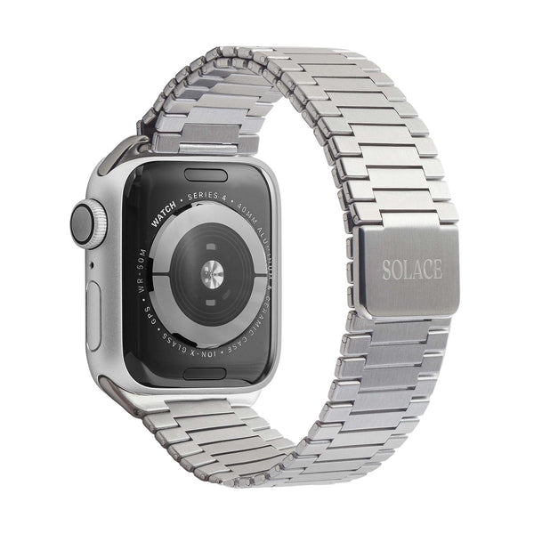 Silver adjustable magnetic apple watch band Compatible with series Series 9, 8, 7, 6, SE, 5, 4, 3, 2, and 1 and Ultra